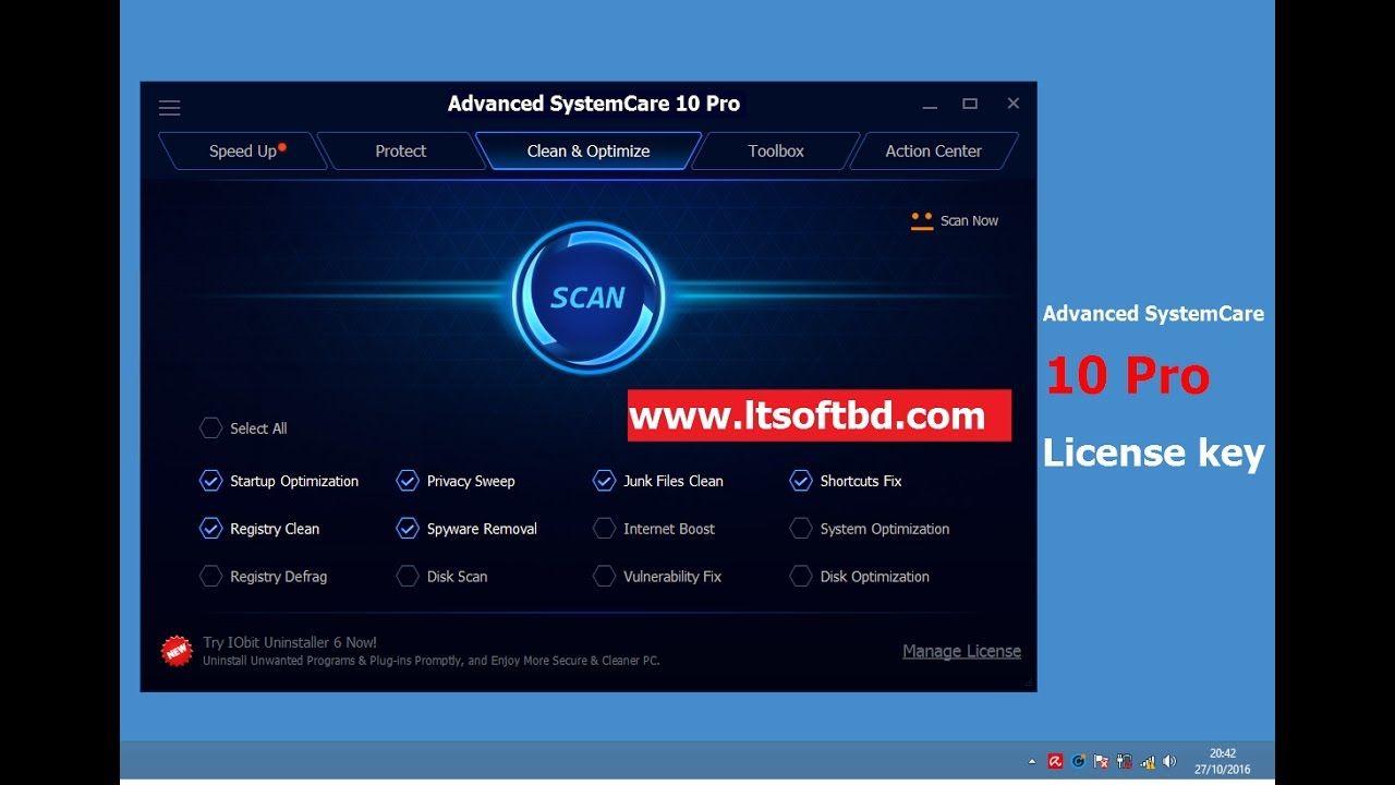 Iobit Advanced Systemcare Ultimate 10 Serial Key